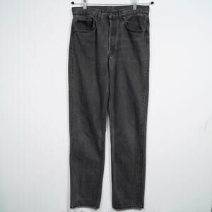 Vintage 90s Levi’s 501 Black Jeans USA Made 553 Button Fly 32x34 (31x33.5)